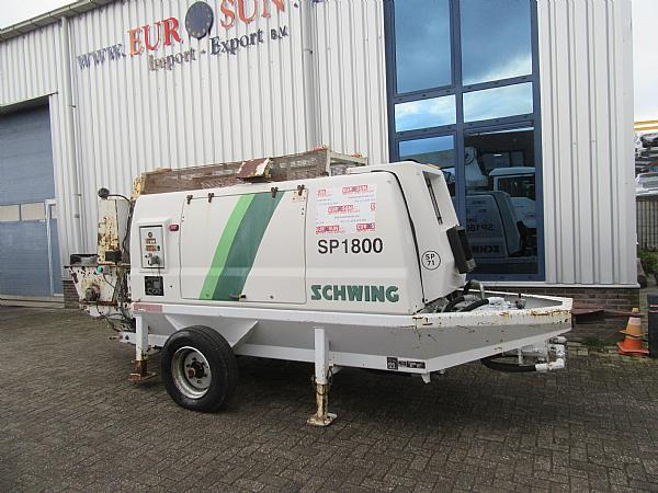 2014 SCHWING SP1800 D 129KW trailer pump - Pompa carrellata per calcestruzzo: foto 1 2014 SCHWING SP1800 D 129KW trailer pump - Pompa carrellata per calcestruzzo: foto 1