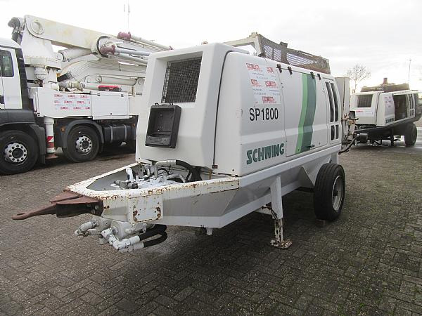 2014 SCHWING SP1800 D 129KW trailer pump - Pompa carrellata per calcestruzzo: foto 2 2014 SCHWING SP1800 D 129KW trailer pump - Pompa carrellata per calcestruzzo: foto 2