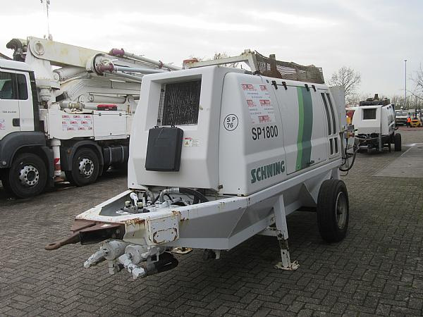 2015 SCHWING SP 1800 D 129KW - Pompa carrellata per calcestruzzo: foto 3 2015 SCHWING SP 1800 D 129KW - Pompa carrellata per calcestruzzo: foto 3