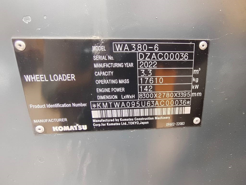 Komatsu WA 380 - Escavatore gommato: foto 4 Komatsu WA 380 - Escavatore gommato: foto 4