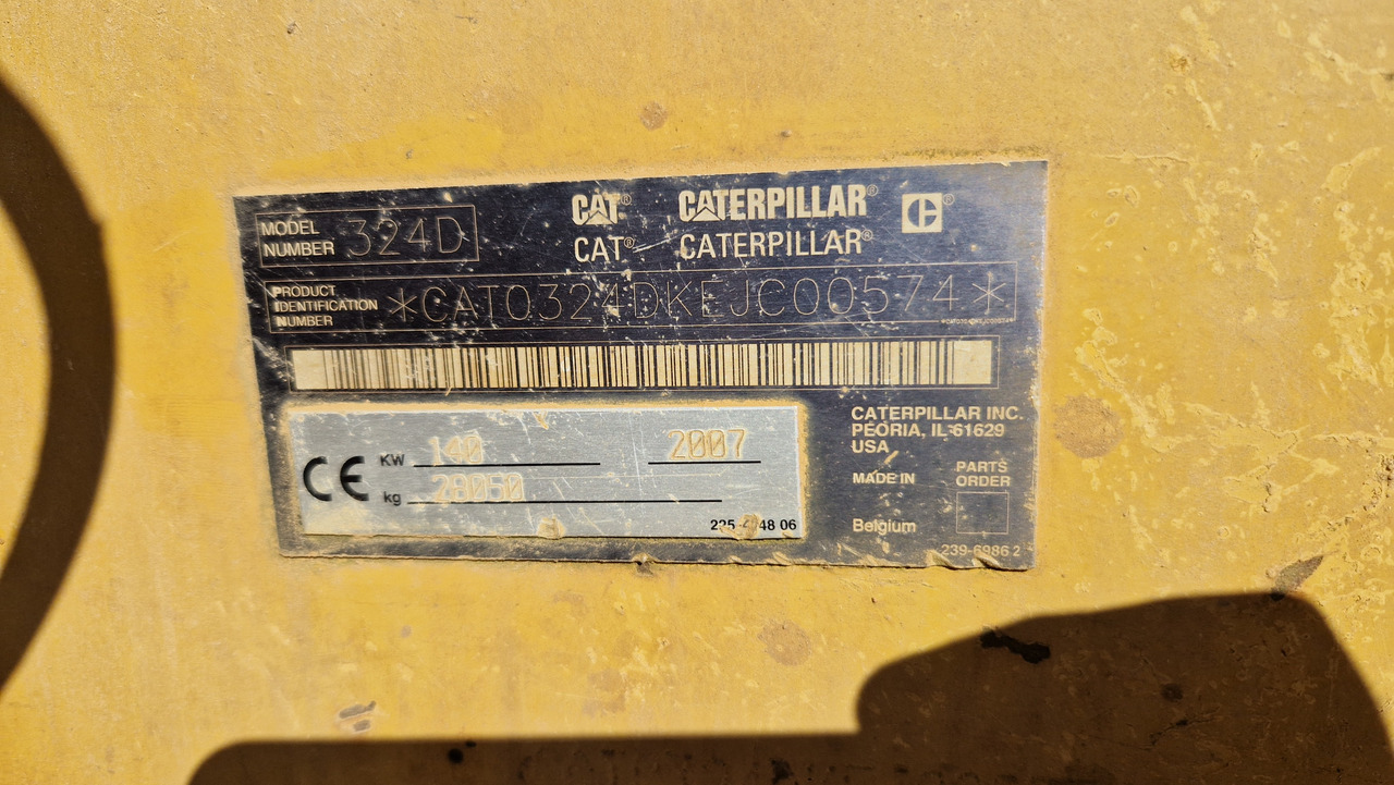 CAT 324 D Deutsche Maschine | Schnellwechsler | Löffel | Hammerhydraulik | 8016h original - Escavatore cingolato: foto 3 CAT 324 D Deutsche Maschine | Schnellwechsler | Löffel | Hammerhydraulik | 8016h original - Escavatore cingolato: foto 3