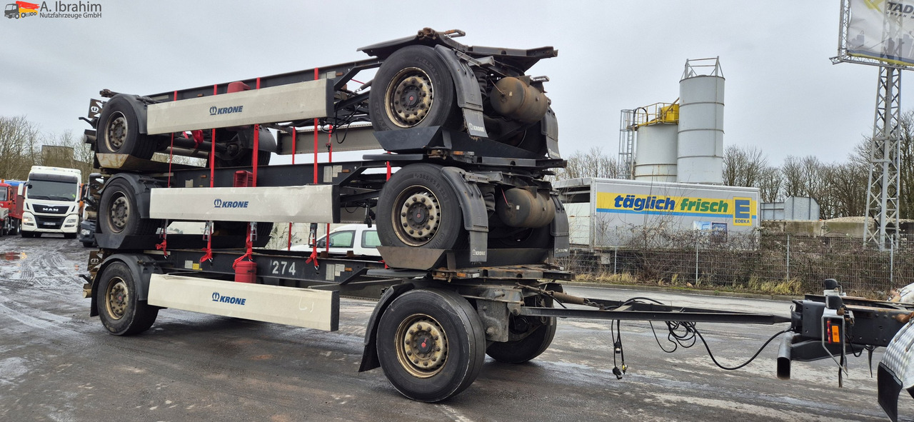 Krone AZ 3x vorhanden SAF Achsen, fertig gestapelt - Rimorchio portacontainer/ Caisse interchangeable: foto 4 Krone AZ 3x vorhanden SAF Achsen, fertig gestapelt - Rimorchio portacontainer/ Caisse interchangeable: foto 4