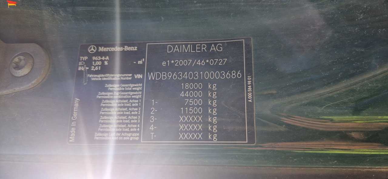 Leasing di Mercedes-Benz 1840 Actros, 3x vorhanden, identisch Mercedes-Benz 1840 Actros, 3x vorhanden, identisch: foto 6 Leasing di Mercedes-Benz 1840 Actros, 3x vorhanden, identisch Mercedes-Benz 1840 Actros, 3x vorhanden, identisch: foto 6