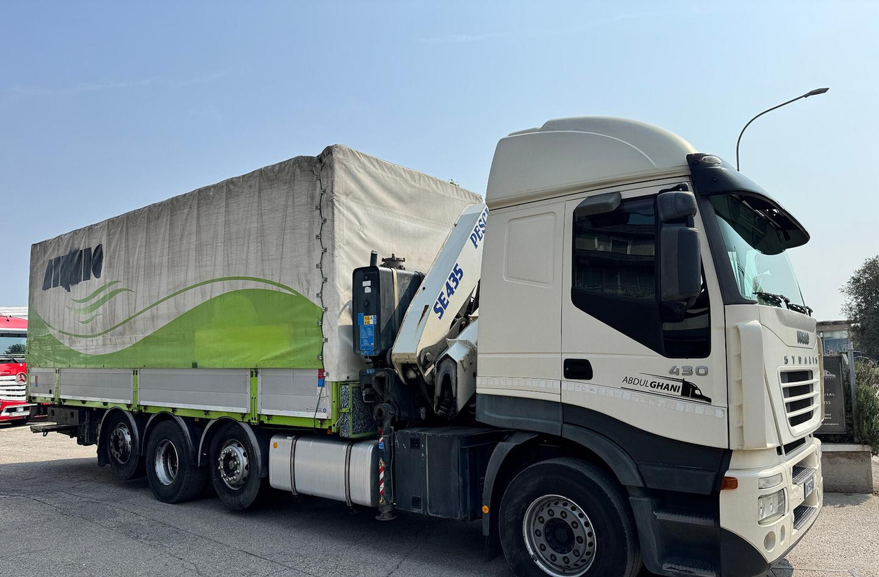 IVECO 430 - 4 ASSI STRADALE CON GRU - Camion centinato, Camion con gru: foto 3 IVECO 430 - 4 ASSI STRADALE CON GRU - Camion centinato, Camion con gru: foto 3