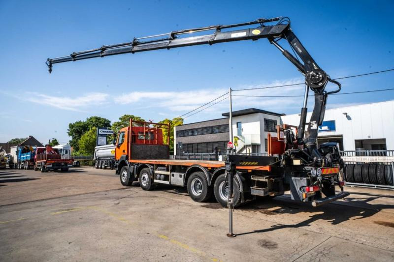 Renault KERAX 430 DXI+ HIAB 16 T/m + 5 EXT - Autocarro con pianale/ Cassone fisso, Camion con gru: foto 3 Renault KERAX 430 DXI+ HIAB 16 T/m + 5 EXT - Autocarro con pianale/ Cassone fisso, Camion con gru: foto 3