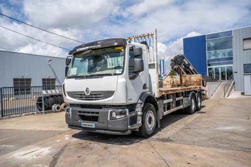 Renault LANDER 340 DXI-6X4+HIAB 14 T/m/3xhydr. - Autocarro con pianale/ Cassone fisso, Camion con gru: foto 1 Renault LANDER 340 DXI-6X4+HIAB 14 T/m/3xhydr. - Autocarro con pianale/ Cassone fisso, Camion con gru: foto 1