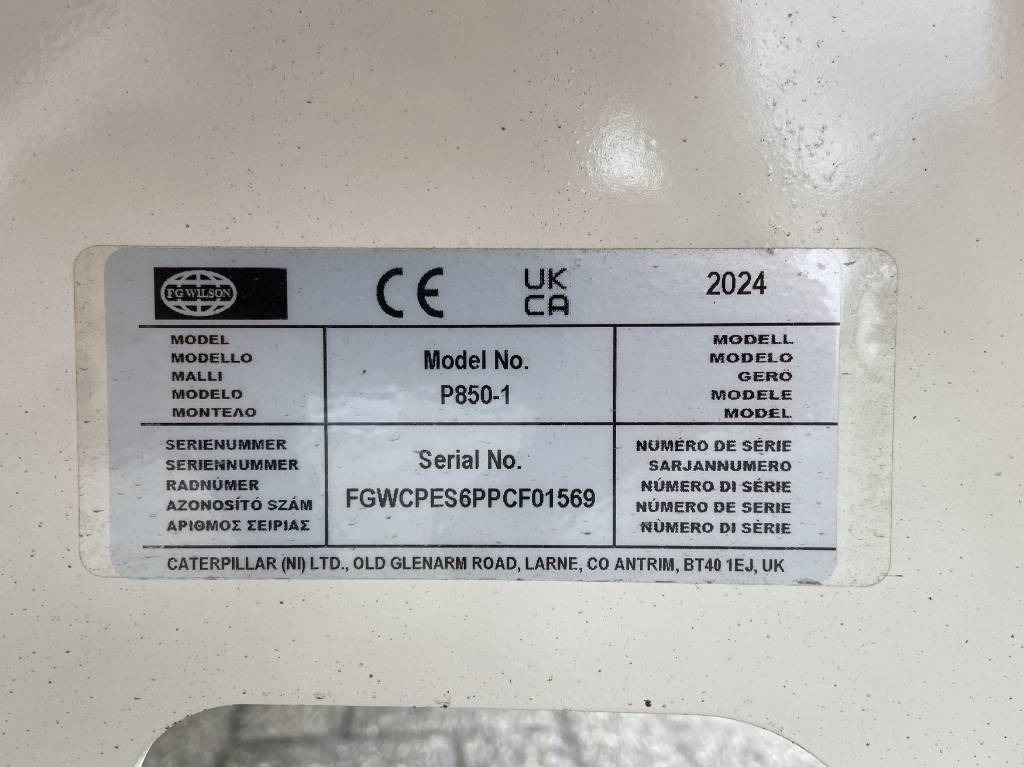 Gruppo elettrogeno nuovo FG Wilson P850-1 - 850 kVA Genset - DPX-16024: foto 21