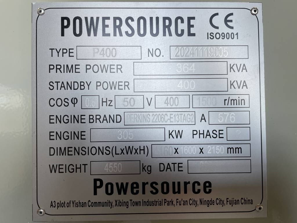 Perkins 2206C-E13TAG2 - 400 kVA Generator - DPX-19812 - Gruppo elettrogeno: foto 5 Perkins 2206C-E13TAG2 - 400 kVA Generator - DPX-19812 - Gruppo elettrogeno: foto 5