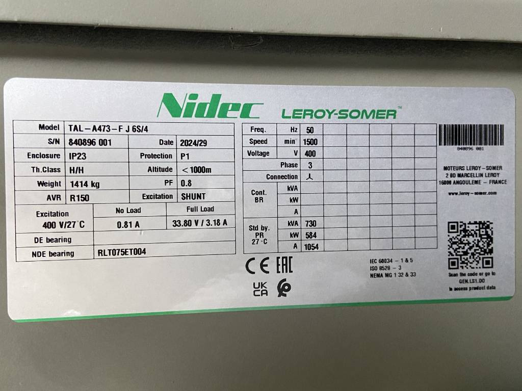 Perkins 2806D-E18TAG1A - 700 kVA Generator - DPX-19816 - Gruppo elettrogeno: foto 4 Perkins 2806D-E18TAG1A - 700 kVA Generator - DPX-19816 - Gruppo elettrogeno: foto 4