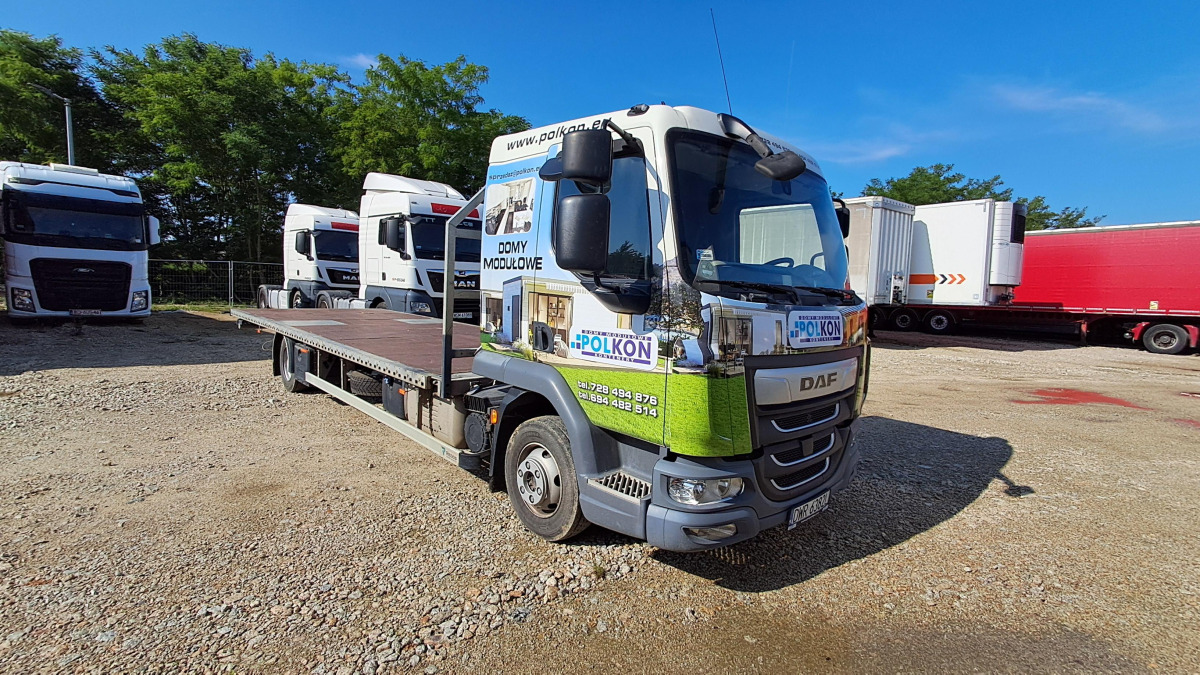 DAF LF230 FA 108/ZPL + NACZEPA REDOS - Autocarro con pianale/ Cassone fisso: foto 1 DAF LF230 FA 108/ZPL + NACZEPA REDOS - Autocarro con pianale/ Cassone fisso: foto 1