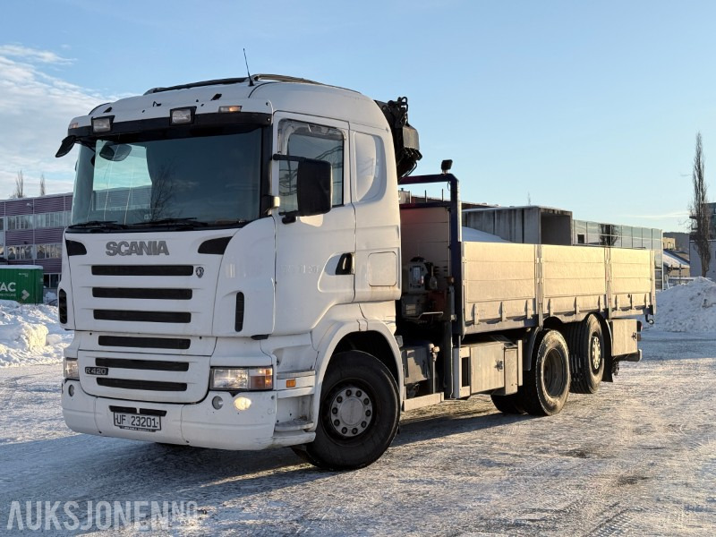 2004 Scania R420 6X2 Kranbil - HMF 1430 kran - NY EU! - Camion con gru: foto 1 2004 Scania R420 6X2 Kranbil - HMF 1430 kran - NY EU! - Camion con gru: foto 1