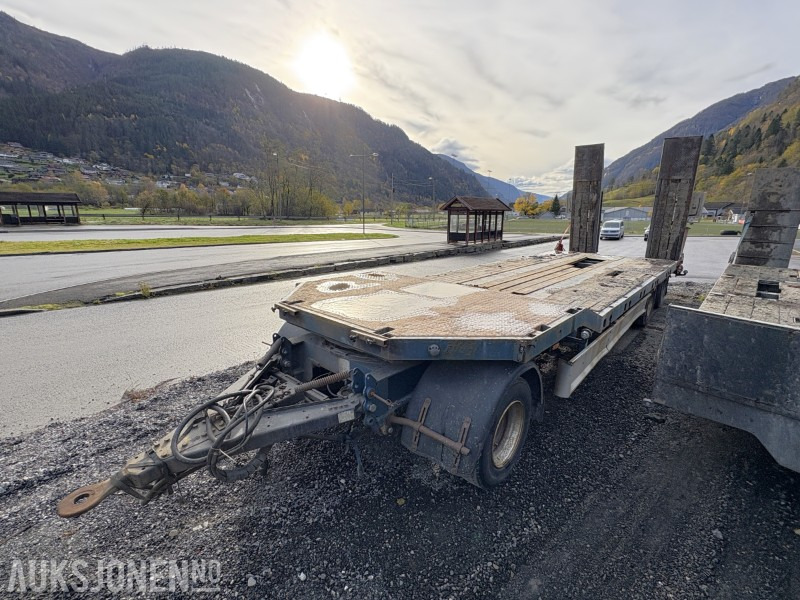 Rimorchio pianale ribassato 2007 Damm 3-akslet maskinhenger - EU godkjent til 28.05.2026: foto 1