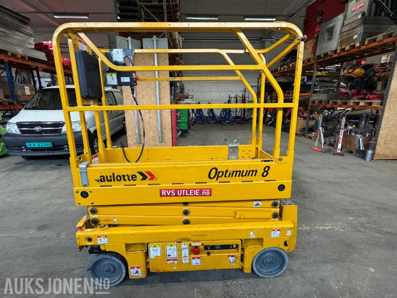2010 Haulotte Optimum 8 sakselift på batteri / årskontrollert - Piattaforma aerea: foto 2 2010 Haulotte Optimum 8 sakselift på batteri / årskontrollert - Piattaforma aerea: foto 2