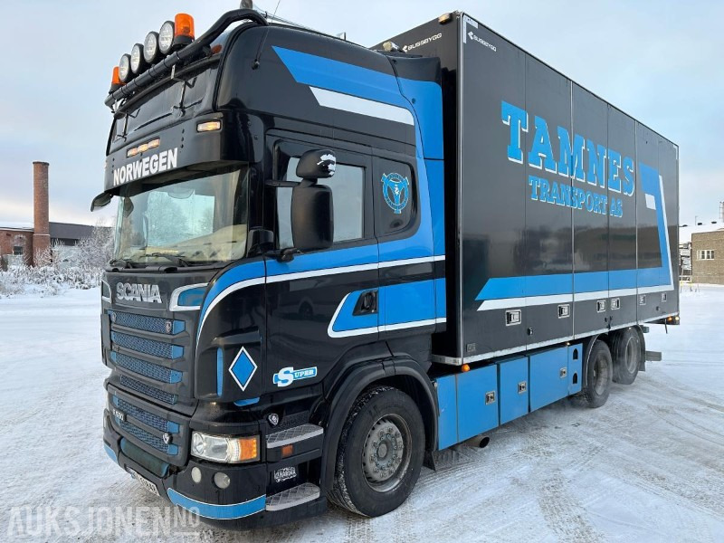 2012 Scania R-serie R560 6x2 skapbil med sideåpning - Autocarro furgonato: foto 1 2012 Scania R-serie R560 6x2 skapbil med sideåpning - Autocarro furgonato: foto 1