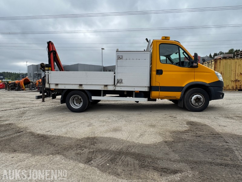 2013 Iveco Daily Planbil m/palfinger kran. - Autocarro con pianale/ Cassone fisso: foto 4 2013 Iveco Daily Planbil m/palfinger kran. - Autocarro con pianale/ Cassone fisso: foto 4