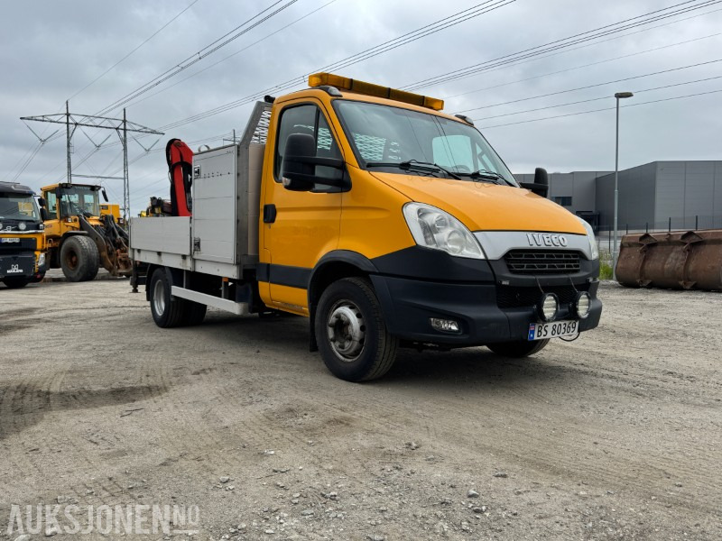 2013 Iveco Daily Planbil m/palfinger kran. - Autocarro con pianale/ Cassone fisso: foto 2 2013 Iveco Daily Planbil m/palfinger kran. - Autocarro con pianale/ Cassone fisso: foto 2