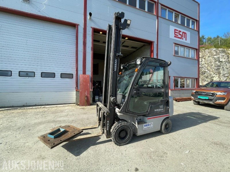 2013 Nissan Gaffeltruck Y1D1A18Q - 5M løftehøyde Høy - mva fritt - Carrello elevatore: foto 1 2013 Nissan Gaffeltruck Y1D1A18Q - 5M løftehøyde Høy - mva fritt - Carrello elevatore: foto 1