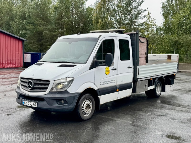 2014 Mercedes-Benz Sprinter 516 CDI planbil, 5-tonn, dobbelkabin, bakløft, lysbjelke - Autocarro con pianale/ Cassone fisso: foto 1 2014 Mercedes-Benz Sprinter 516 CDI planbil, 5-tonn, dobbelkabin, bakløft, lysbjelke - Autocarro con pianale/ Cassone fisso: foto 1