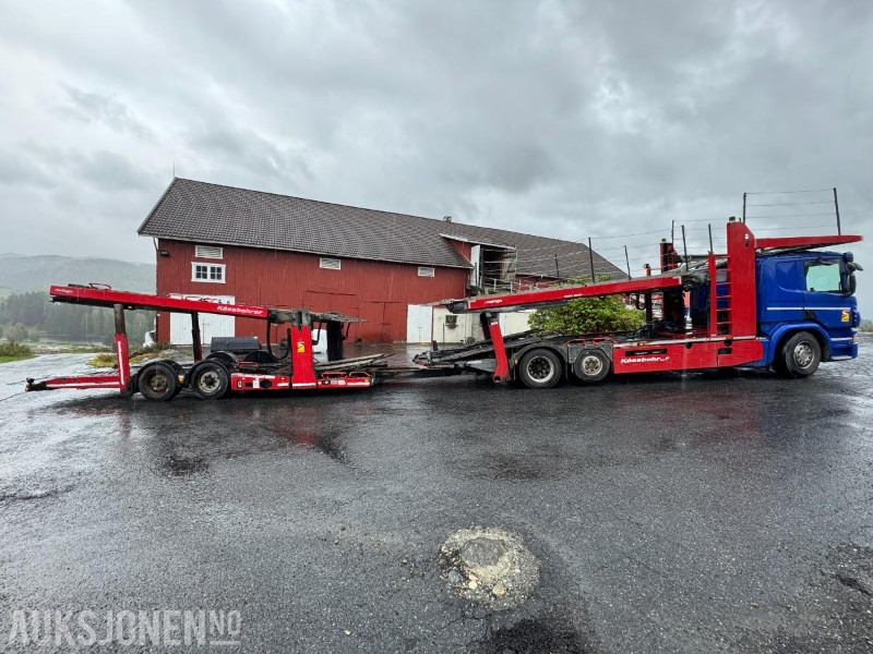 Camion bisarca 2015 Scania P 450 biltransport med henger / EU-godkjent: foto 6