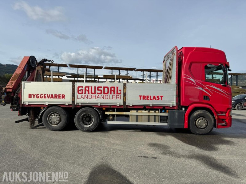 2017 Scania R500 planbil med HMF kran - Camion con gru: foto 2 2017 Scania R500 planbil med HMF kran - Camion con gru: foto 2