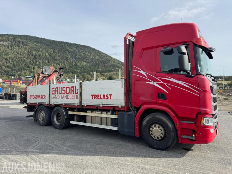2017 Scania R500 planbil med HMF kran - Camion con gru: foto 5 2017 Scania R500 planbil med HMF kran - Camion con gru: foto 5