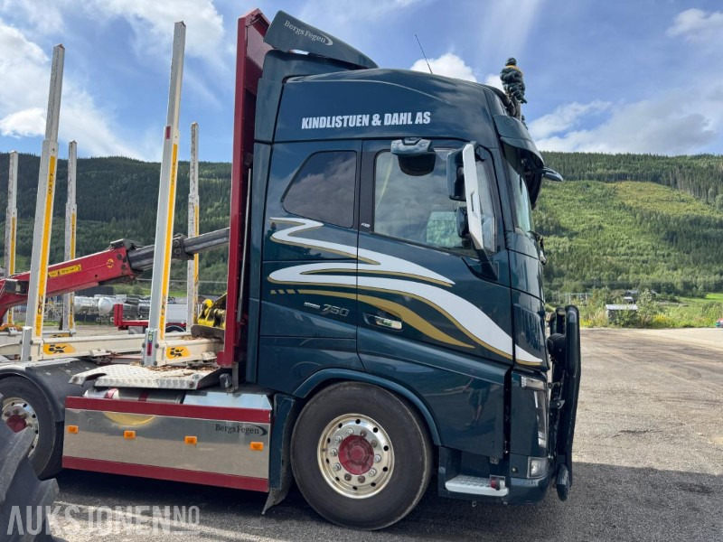 2018 Volvo FH16 8X4 komplett tømmerbil med kran og henger. - Camion trasporto legname, Camion con gru: foto 5 2018 Volvo FH16 8X4 komplett tømmerbil med kran og henger. - Camion trasporto legname, Camion con gru: foto 5
