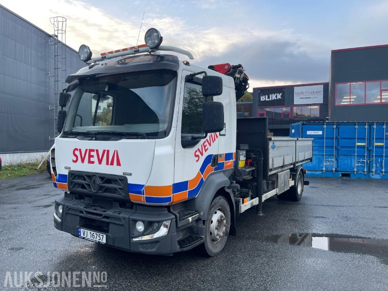 2019 Renault D 4X2 Kranbil med tipp - nedfellbare karmer - Kun 66975 Km - Camion con gru: foto 1 2019 Renault D 4X2 Kranbil med tipp - nedfellbare karmer - Kun 66975 Km - Camion con gru: foto 1