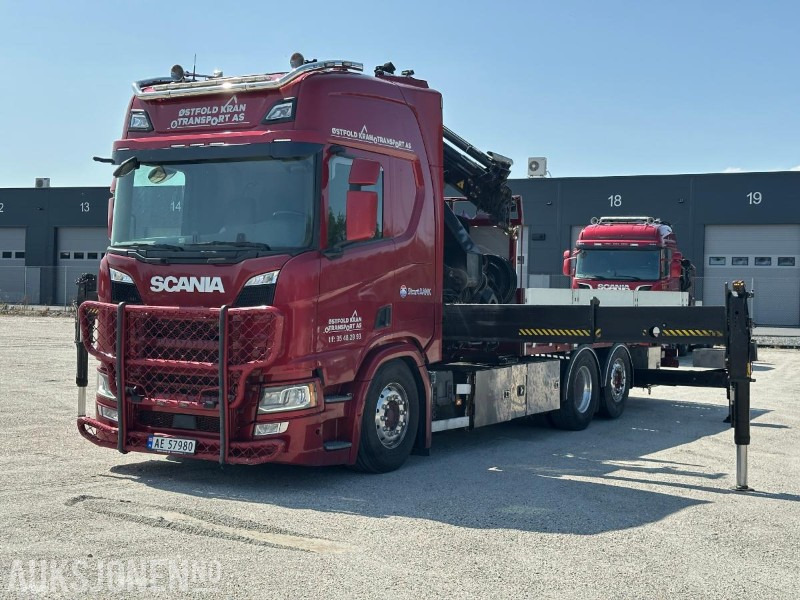 2019 Scania R 500 6x2 - kranbil - Hiab kran med jibb - Camion con gru: foto 1 2019 Scania R 500 6x2 - kranbil - Hiab kran med jibb - Camion con gru: foto 1