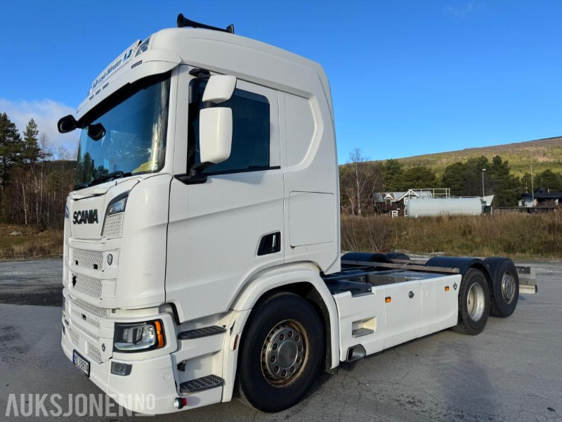 2020 Scania R580 CHASSIS, V8, EURO 6, SVING AKSEL 3, DIESELVARMER, - Autocarro telaio: foto 1 2020 Scania R580 CHASSIS, V8, EURO 6, SVING AKSEL 3, DIESELVARMER, - Autocarro telaio: foto 1