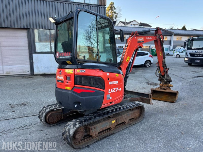 2022 KUBOTA U27 - 4 HI HIGH SPEC. 1155TIMER. S40. ENGCON TILTROTATOR. SMALSKUFF OG PUSSESKUFF. - Escavatore: foto 5 2022 KUBOTA U27 - 4 HI HIGH SPEC. 1155TIMER. S40. ENGCON TILTROTATOR. SMALSKUFF OG PUSSESKUFF. - Escavatore: foto 5