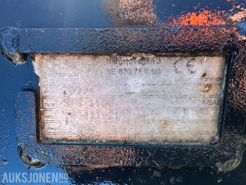 S-70 SMP Fast pusseksuffe 1000 Liter - Attrezzatura per Macchina da cantiere: foto 4 S-70 SMP Fast pusseksuffe 1000 Liter - Attrezzatura per Macchina da cantiere: foto 4