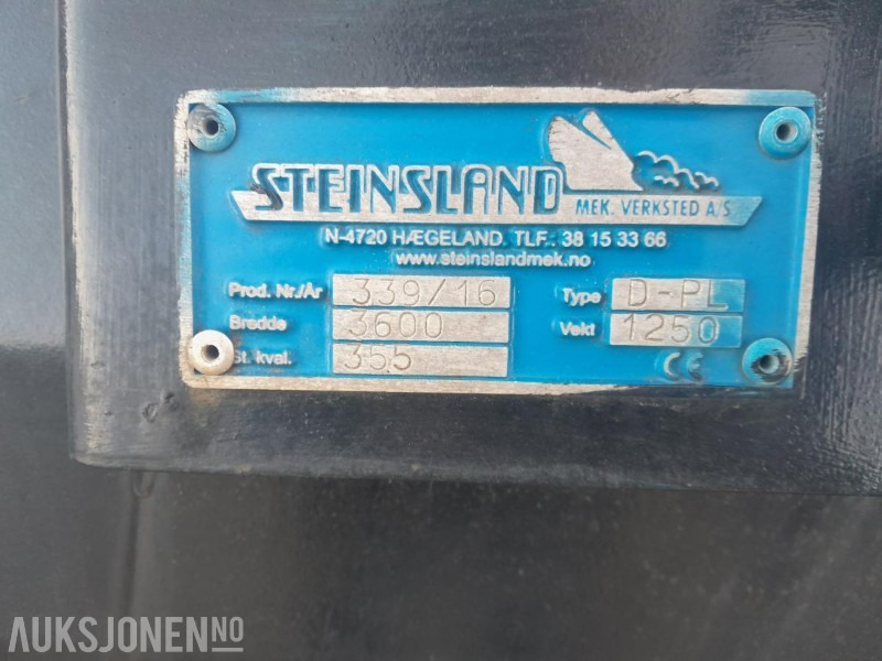 2016 Steinsland D-PL 3600 PLOG - Macchina agricola: foto 4 2016 Steinsland D-PL 3600 PLOG - Macchina agricola: foto 4
