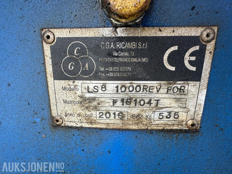 2016 C.G.A.1000REV FOR - KRATTKNUSER S50/S60 FESTE - Macchinario industriale: foto 2 2016 C.G.A.1000REV FOR - KRATTKNUSER S50/S60 FESTE - Macchinario industriale: foto 2