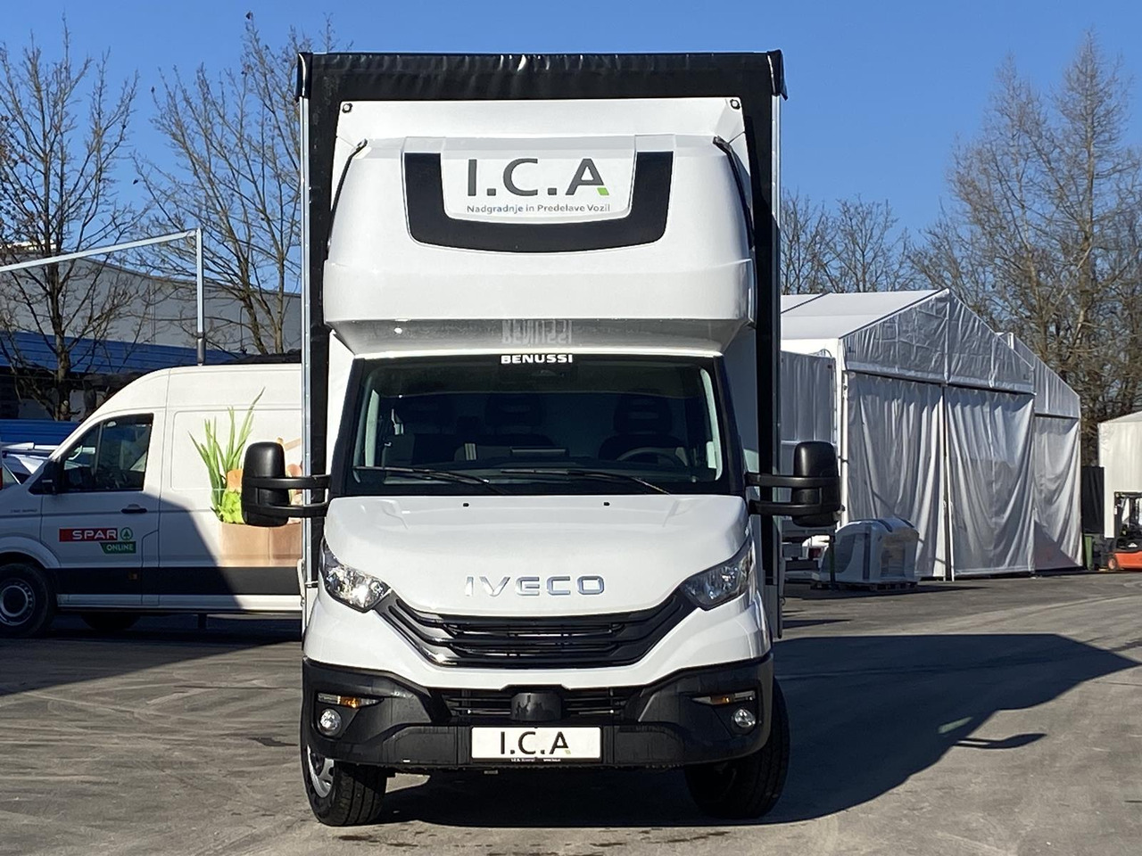 Furgone centinato nuovo IVECO DAILY 35S18HP  D30C | PRITSCHE PLANE + SCHLAFKABINE + LADERAMPE: foto 33