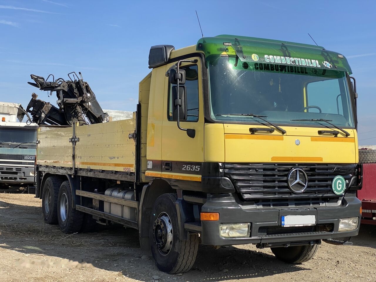 Mercedes-Benz Dropside camion Mercedes-Benz Actros MP1 V6 2635 + KRANE HIAB 17 - Camion con gru, Autocarro con pianale/ Cassone fisso: foto 4 Mercedes-Benz Dropside camion Mercedes-Benz Actros MP1 V6 2635 + KRANE HIAB 17 - Camion con gru, Autocarro con pianale/ Cassone fisso: foto 4