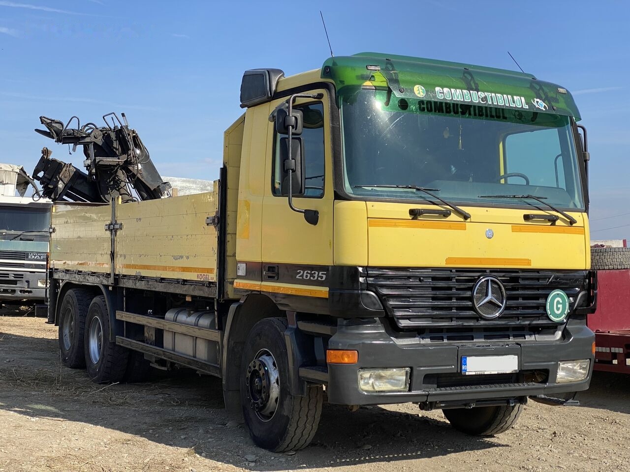 Mercedes-Benz Dropside camion Mercedes-Benz Actros MP1 V6 2635 + KRANE HIAB 17 - Camion con gru, Autocarro con pianale/ Cassone fisso: foto 5 Mercedes-Benz Dropside camion Mercedes-Benz Actros MP1 V6 2635 + KRANE HIAB 17 - Camion con gru, Autocarro con pianale/ Cassone fisso: foto 5