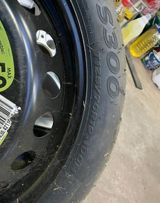 Rezerva slim Audi A5,A6,A7,A8 T125/70R19 ET29 - Ruota completa: foto 3 Rezerva slim Audi A5,A6,A7,A8 T125/70R19 ET29 - Ruota completa: foto 3