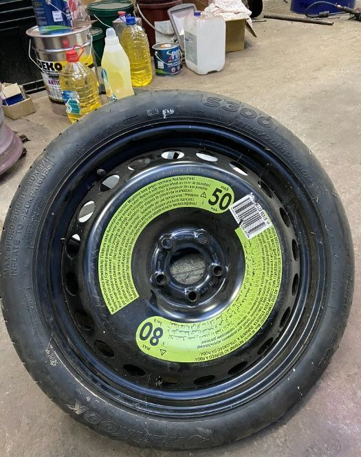 Rezerva slim Audi A5,A6,A7,A8 T125/70R19 ET29 - Ruota completa: foto 1 Rezerva slim Audi A5,A6,A7,A8 T125/70R19 ET29 - Ruota completa: foto 1