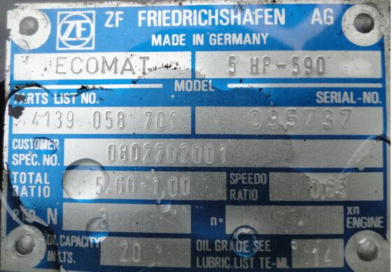 ZF Ecomat 5HP590 4139058701 - Cambio per Camion: foto 4 ZF Ecomat 5HP590 4139058701 - Cambio per Camion: foto 4