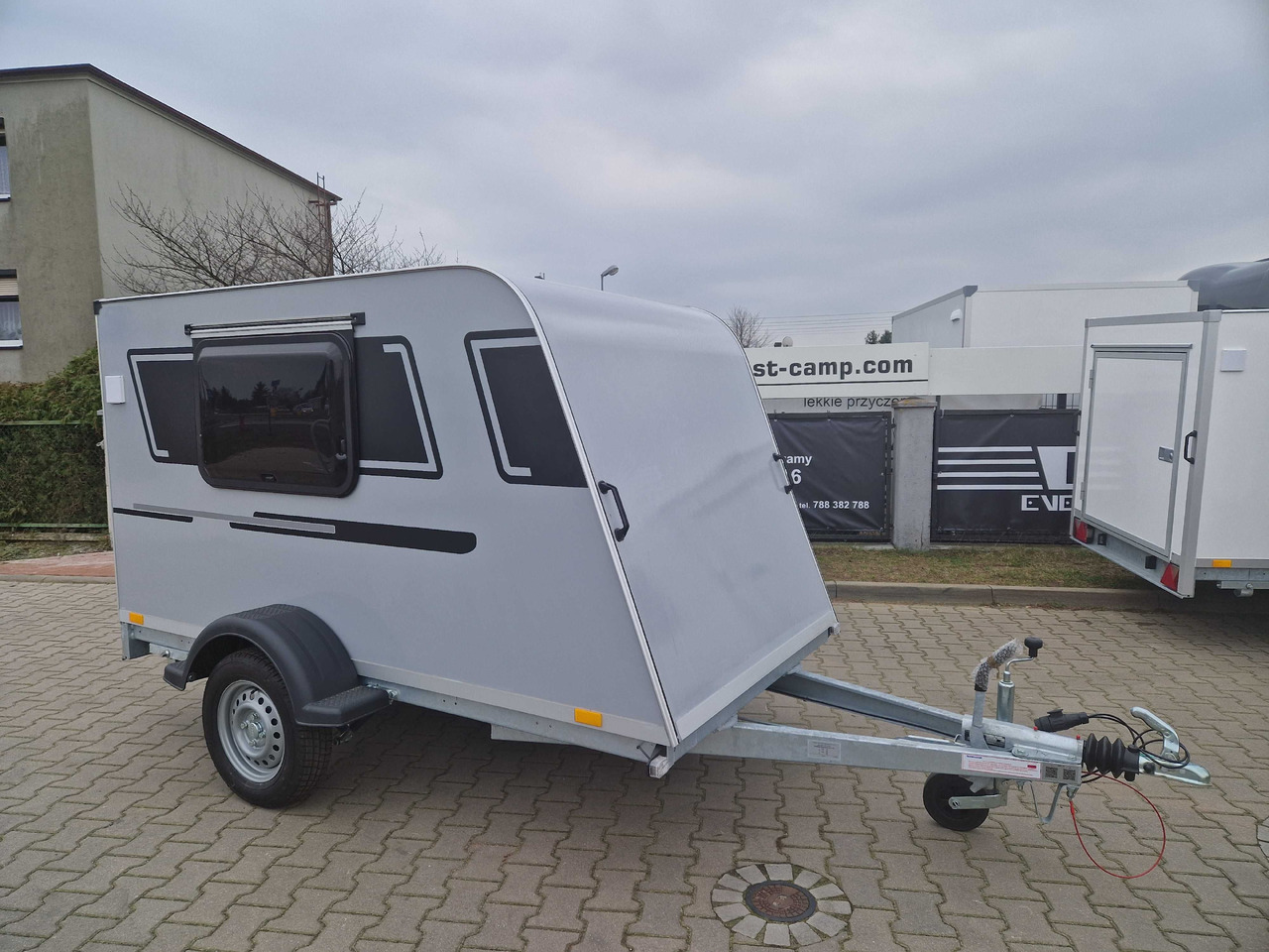 Microcamp mini przyczepa kempingowa transportowa teardrop - Rimorchio per auto: foto 1 Microcamp mini przyczepa kempingowa transportowa teardrop - Rimorchio per auto: foto 1