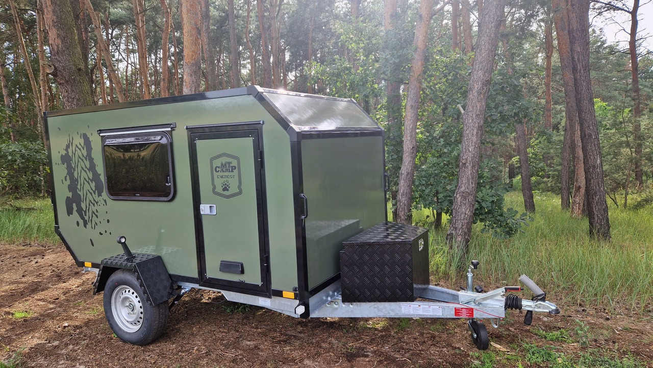 Przyczepa Off-ROAD Wyprawowa kemingowa terenowa Everest MT-CAMP Olive - Rimorchio per auto: foto 1 Przyczepa Off-ROAD Wyprawowa kemingowa terenowa Everest MT-CAMP Olive - Rimorchio per auto: foto 1