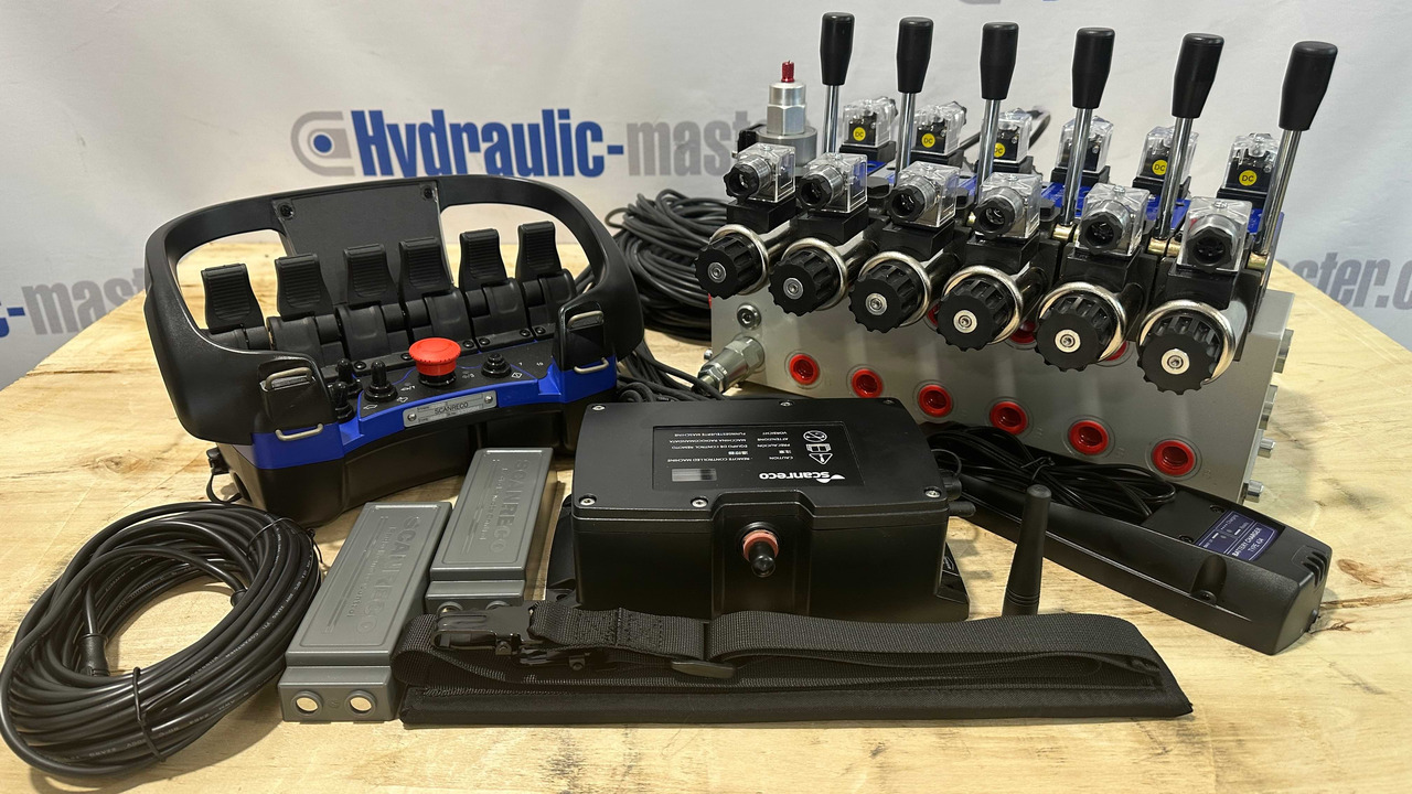 Macchina da cantiere Proportional Valve Cetop valve 6 functions 16GPM 60 l/min + Scanreco G2B Radio Remote and manual operation: foto 10