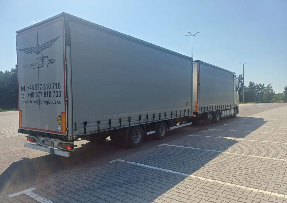 Camion centinato DAF XF 480 SUPER SPACE CAB / ZESTAW TANDEM PRZEJAZDOWY 120 M3 / SSC / ACC /EURO 6: foto 13