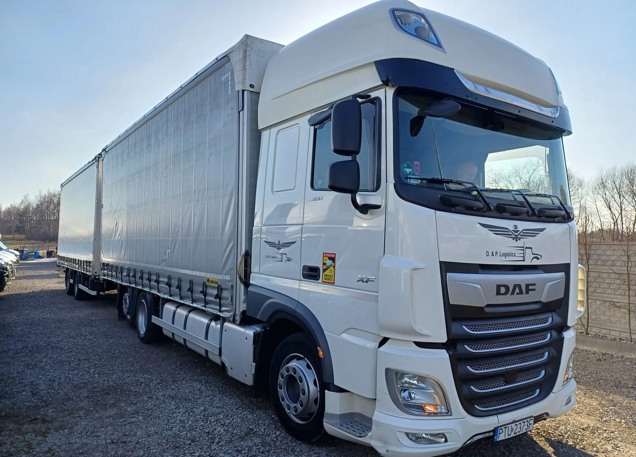 DAF XF 480 SUPER SPACE CAB / ZESTAW TANDEM PRZEJAZDOWY 120m3 - Camion centinato: foto 1 DAF XF 480 SUPER SPACE CAB / ZESTAW TANDEM PRZEJAZDOWY 120m3 - Camion centinato: foto 1