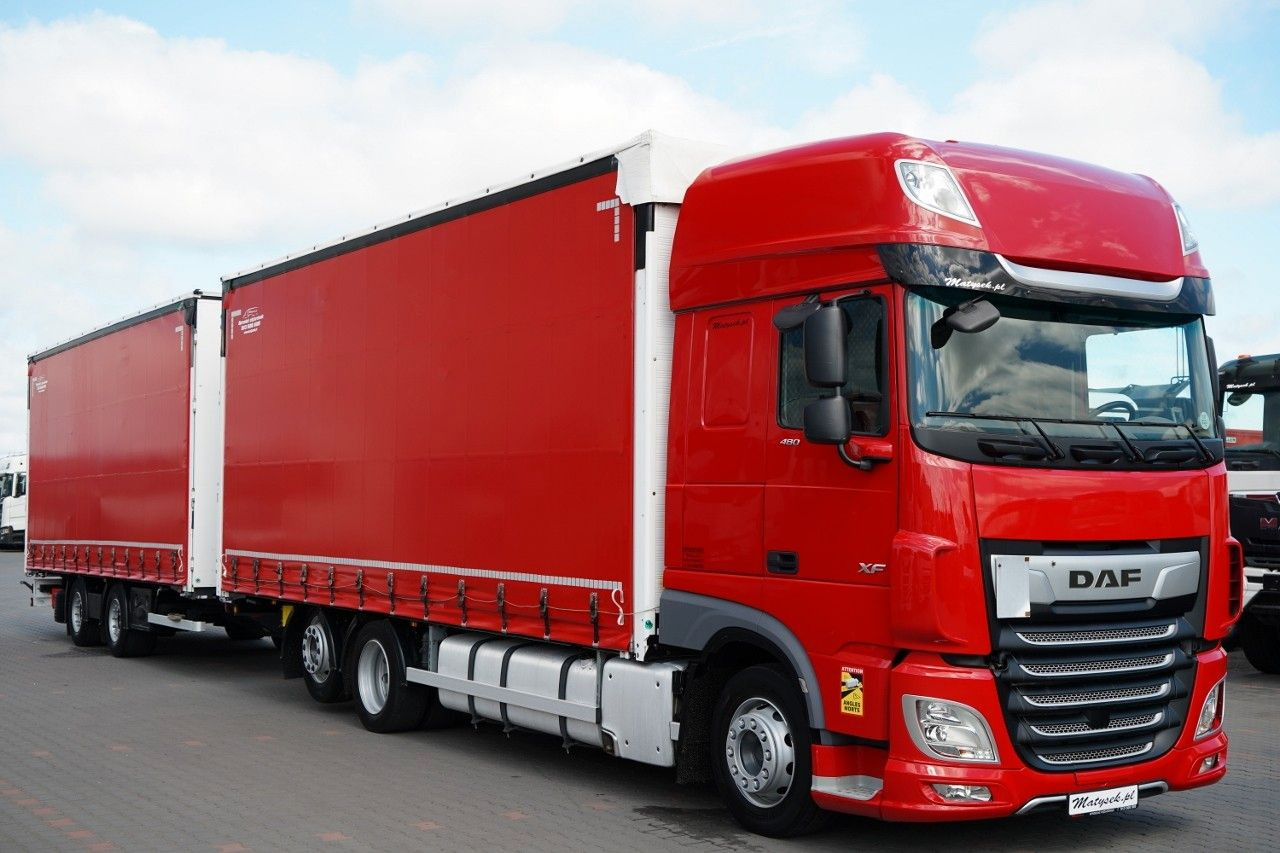 DAF XF 480 / ZESTAW TANDEM / 120 M3 / PRZEJAZDOWY / - Camion centinato: foto 1 DAF XF 480 / ZESTAW TANDEM / 120 M3 / PRZEJAZDOWY / - Camion centinato: foto 1