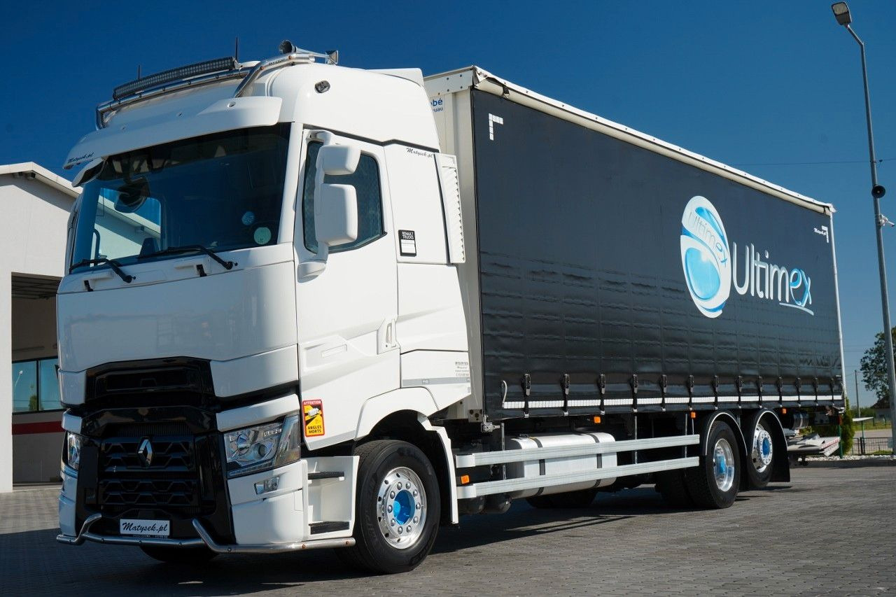Renault T 440 / 6X2 / SOLÓWKA / FIRANKA 9.5 M / I-PARK - Camion centinato: foto 1 Renault T 440 / 6X2 / SOLÓWKA / FIRANKA 9.5 M / I-PARK - Camion centinato: foto 1