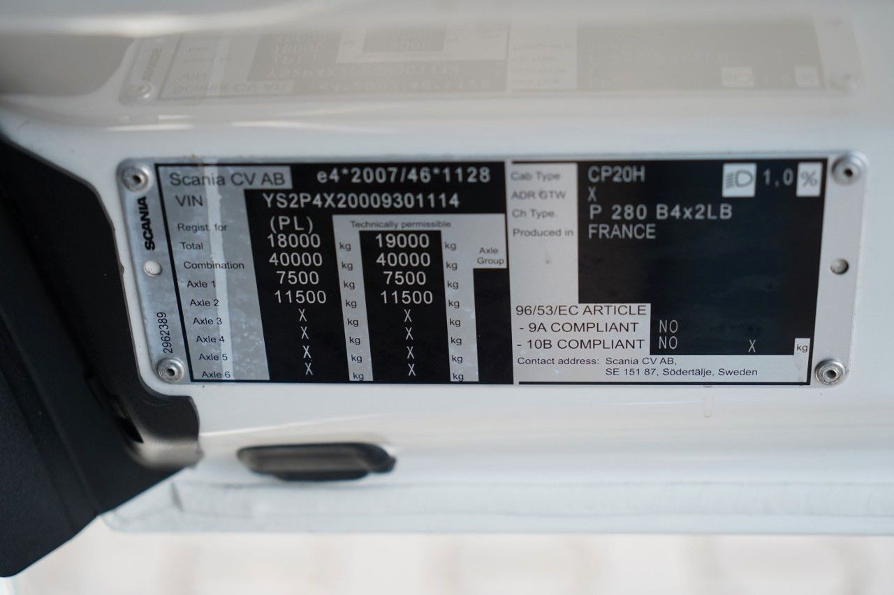 Camion centinato Scania P 280 / TANDEM / 4X2 /  MEGA / I-PARK COOL / PRZ: foto 18