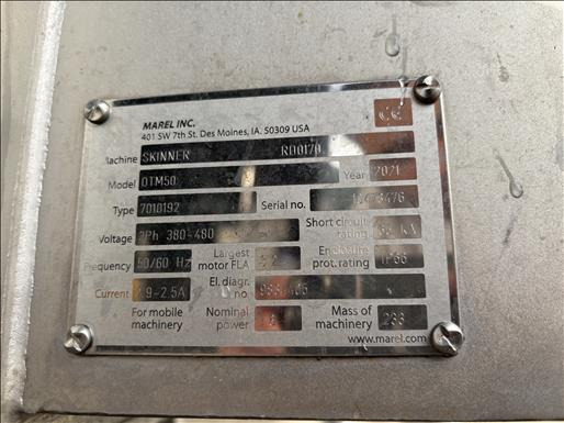 Marel OMT50 Skinner - Macchina alimentare: foto 5 Marel OMT50 Skinner - Macchina alimentare: foto 5