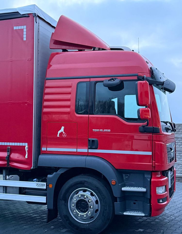 Camion centinato MAN TGM 15.250 / FIRANKA / 2018R / KLIMA POSTOJOWA /SPROWADZONY / 20 PALET / E6 / WINDA /: foto 7 Camion centinato MAN TGM 15.250 / FIRANKA / 2018R / KLIMA POSTOJOWA /SPROWADZONY / 20 PALET / E6 / WINDA /: foto 7