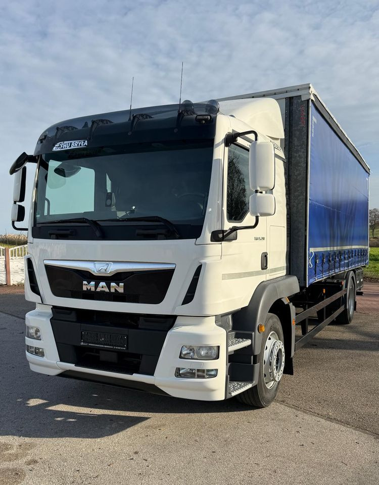 MAN TGM 15.290 / FIRANKA / 2016R / KLIMA POSTOJOWA /SPROWADZONY/ 8T ŁADOWNOŚĆ / 17 PALET / E6 / WINDA / - Camion centinato: foto 1 MAN TGM 15.290 / FIRANKA / 2016R / KLIMA POSTOJOWA /SPROWADZONY/ 8T ŁADOWNOŚĆ / 17 PALET / E6 / WINDA / - Camion centinato: foto 1